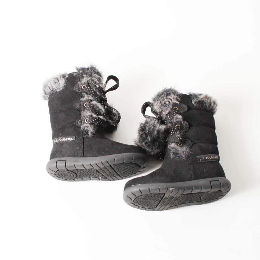 U.S. Polo Assn. Girls Snow Boots, Size 5 - Stylish & Warm!